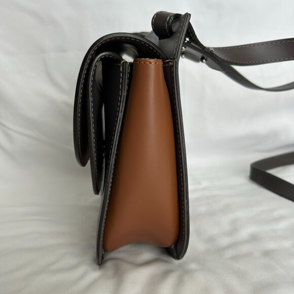 VARRIALE Saddle Crossbody Bag Purse Tricolor Genuine Leather Italy Travel - Picture 5 of 16